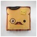 Decorative Mini Pillow, Kawaii Toy Pillow - Monocle Monsieur Toast