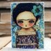 Frida In Purple - 7x9 Inches Giclee Reproduction Mounted On Wood Block by Danita Art