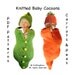 2 DIY Knitting Patterns Baby Cocoons - Carrots and Peas - Instant Download