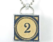 Number 2 Pendant Necklace