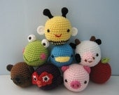 Amigurumi Pattern Crochet Animal Toys for Baby Digital Download