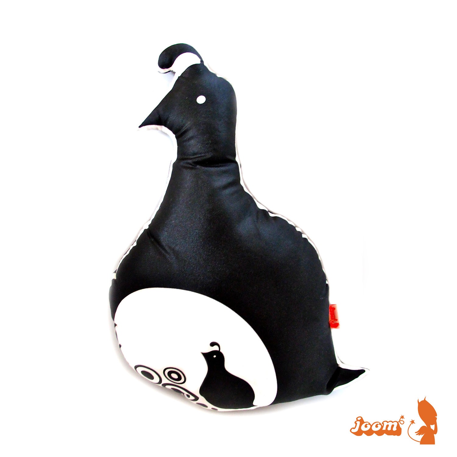 Black Mama Quail Plush Pillow
