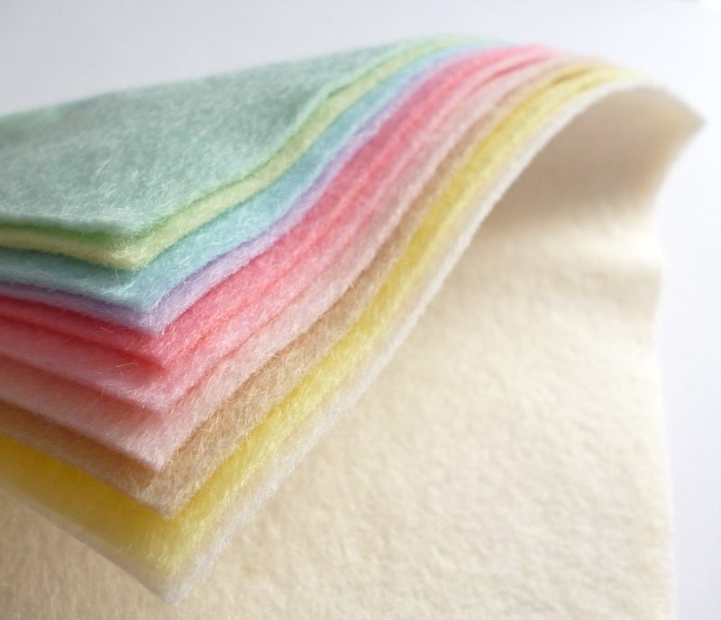 PASTELS Premium Wool Blend Felt Pack 10x 6" squares