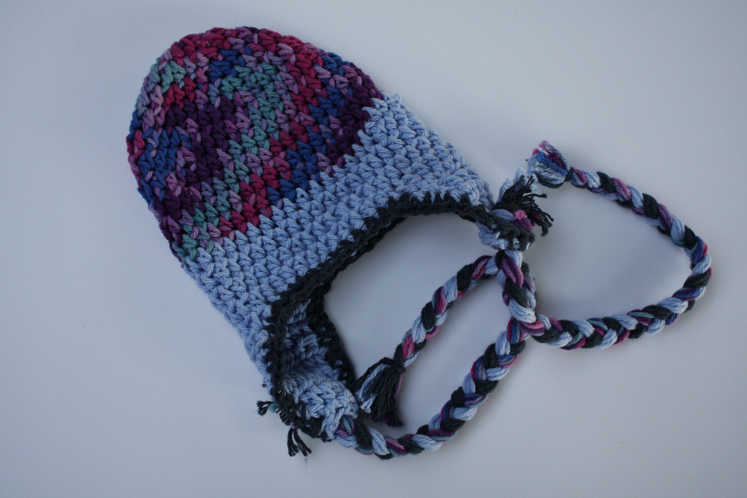 Earflap Hat (for newborns and young babies)-- (great photography prop)-- in stock, SHIPS next business day