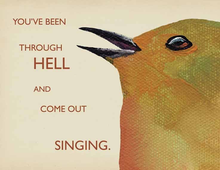Been through Hell note card