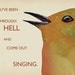 Been through Hell note card