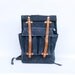 The Camper Satchel in Gray Waxed Canvas