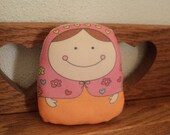 dominika matryoshka doll- normal size-- handproduced--((MADE TO ORDER))