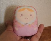 carminita pastel butterfly --- matryoshka doll-- normal size-- (MADE TO ORDER)