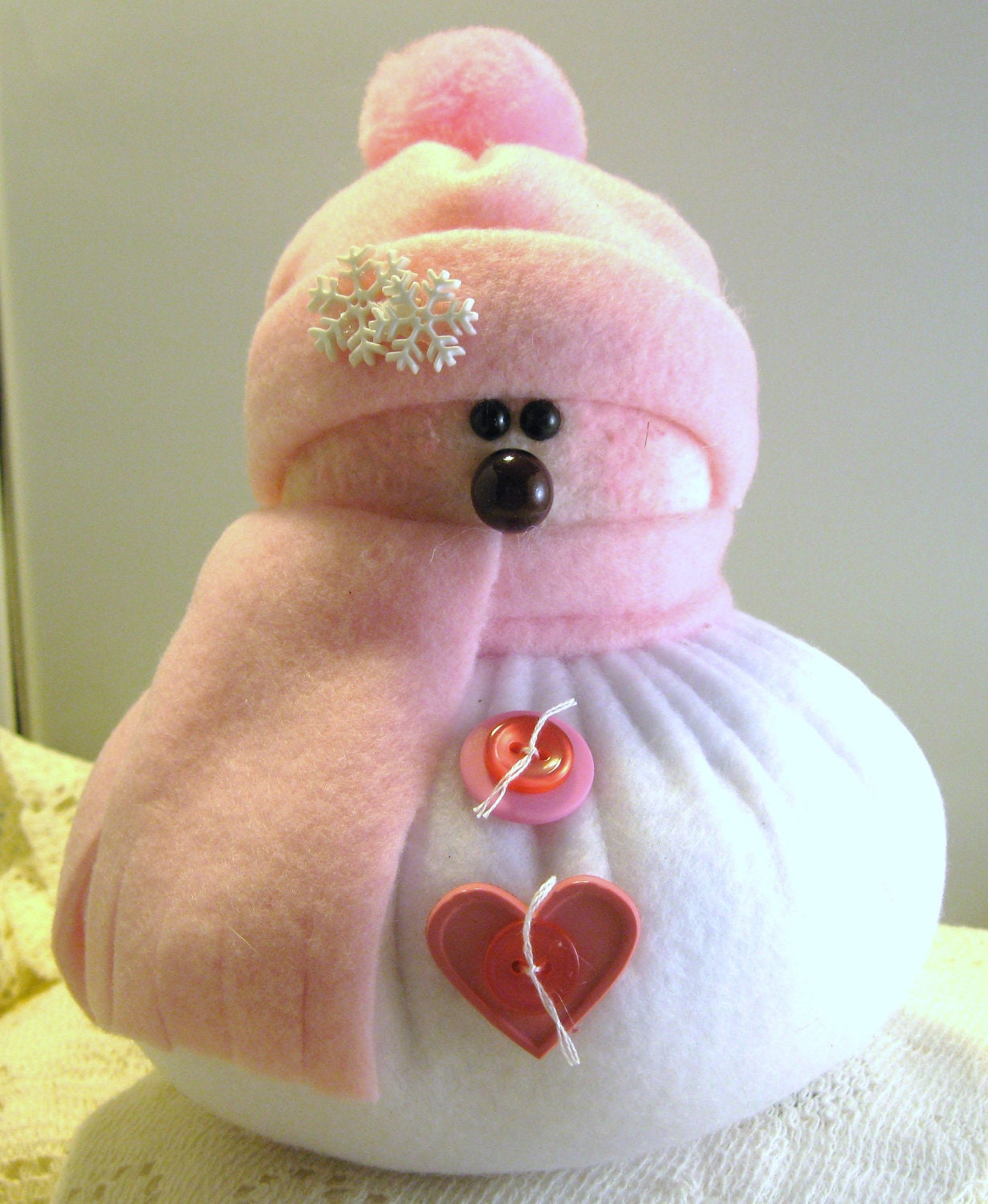 SNOWMEN Chubby Little Bits in Pink