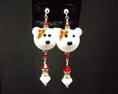 Christmas Earrings, Polar Bear Express, TPMB