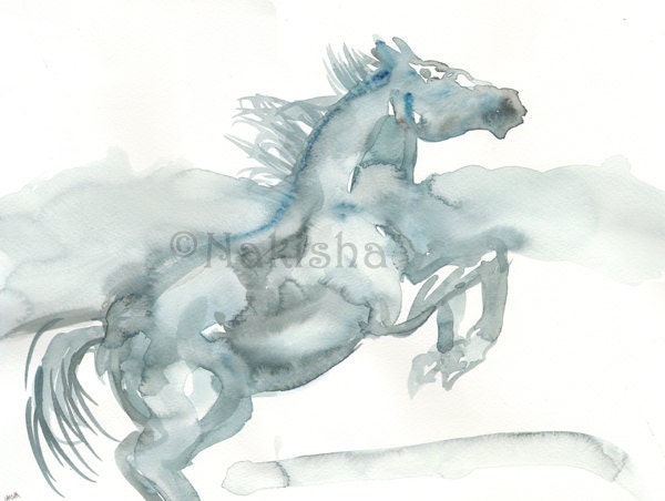Original  Watercolor Painting - Misty