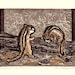 chipmunks hand printed block print