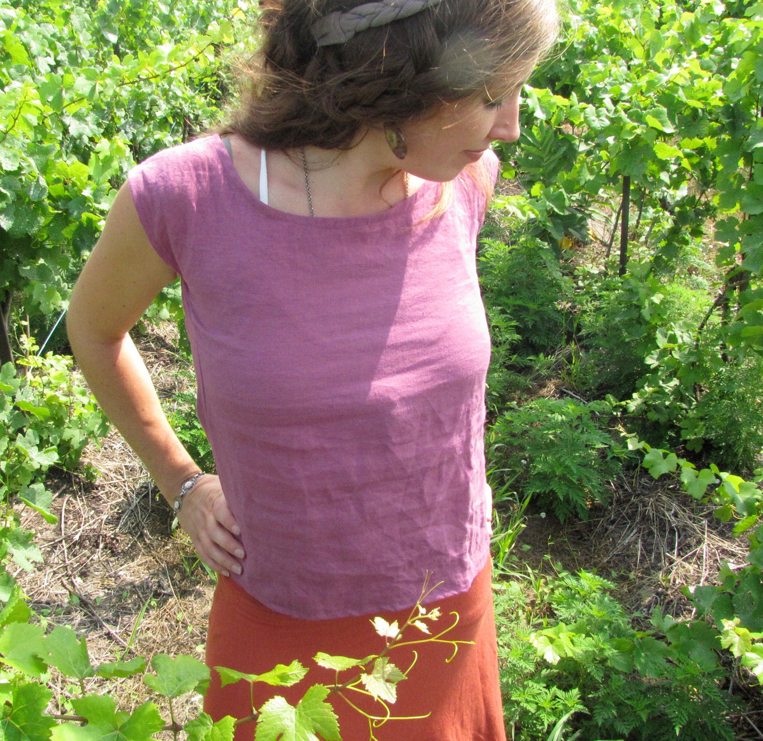 Organic Linen Boxy T