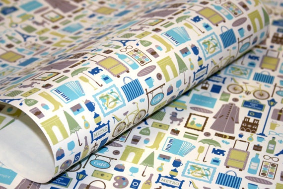 Paris, I Love You Wrapping Paper