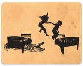 NEW - Jump - Hot Lava art card / postcard