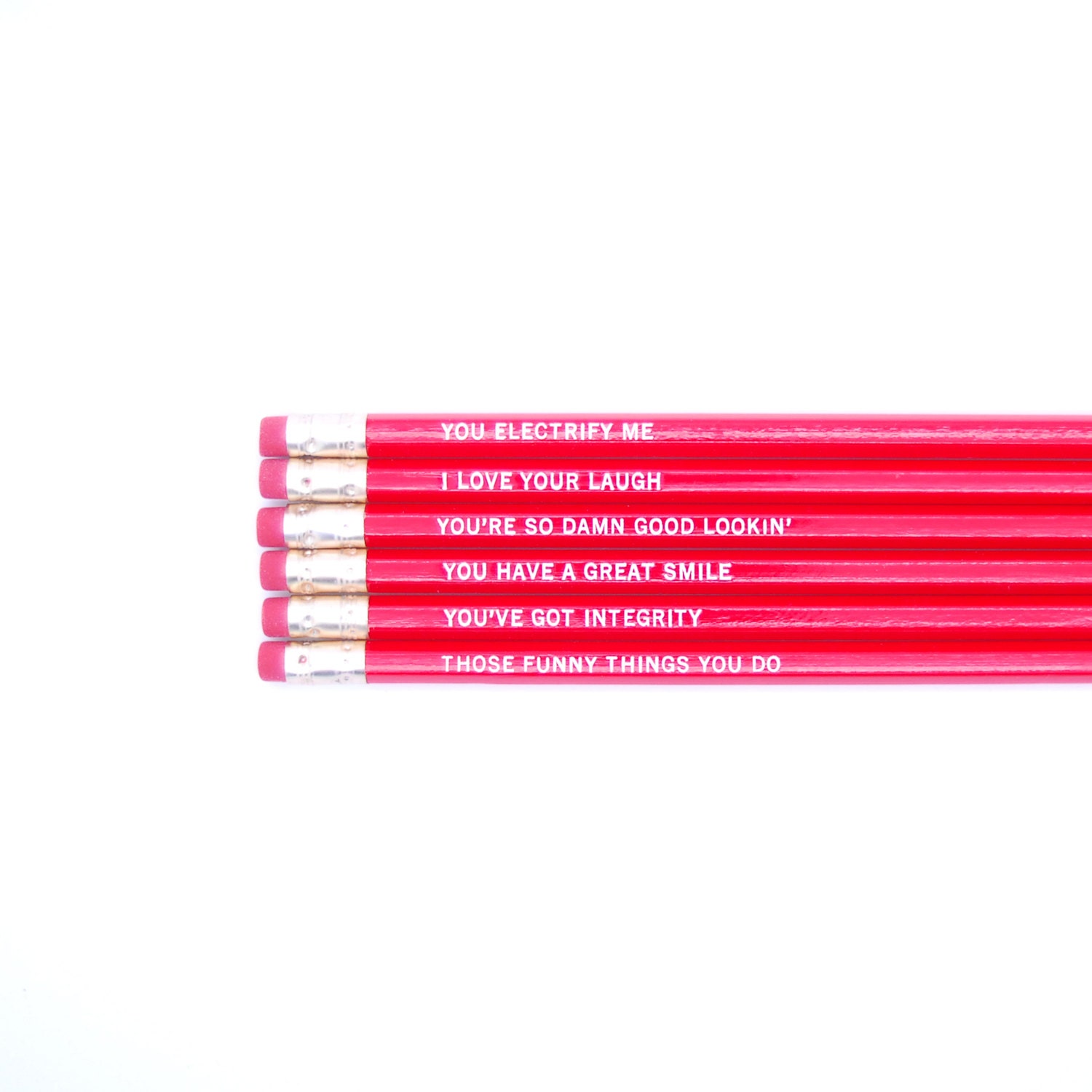 Reasons I Love You  Pencil Set (Red)