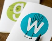 American Sign Language ( ASL ) Custom Monogram 10 Notecard Set