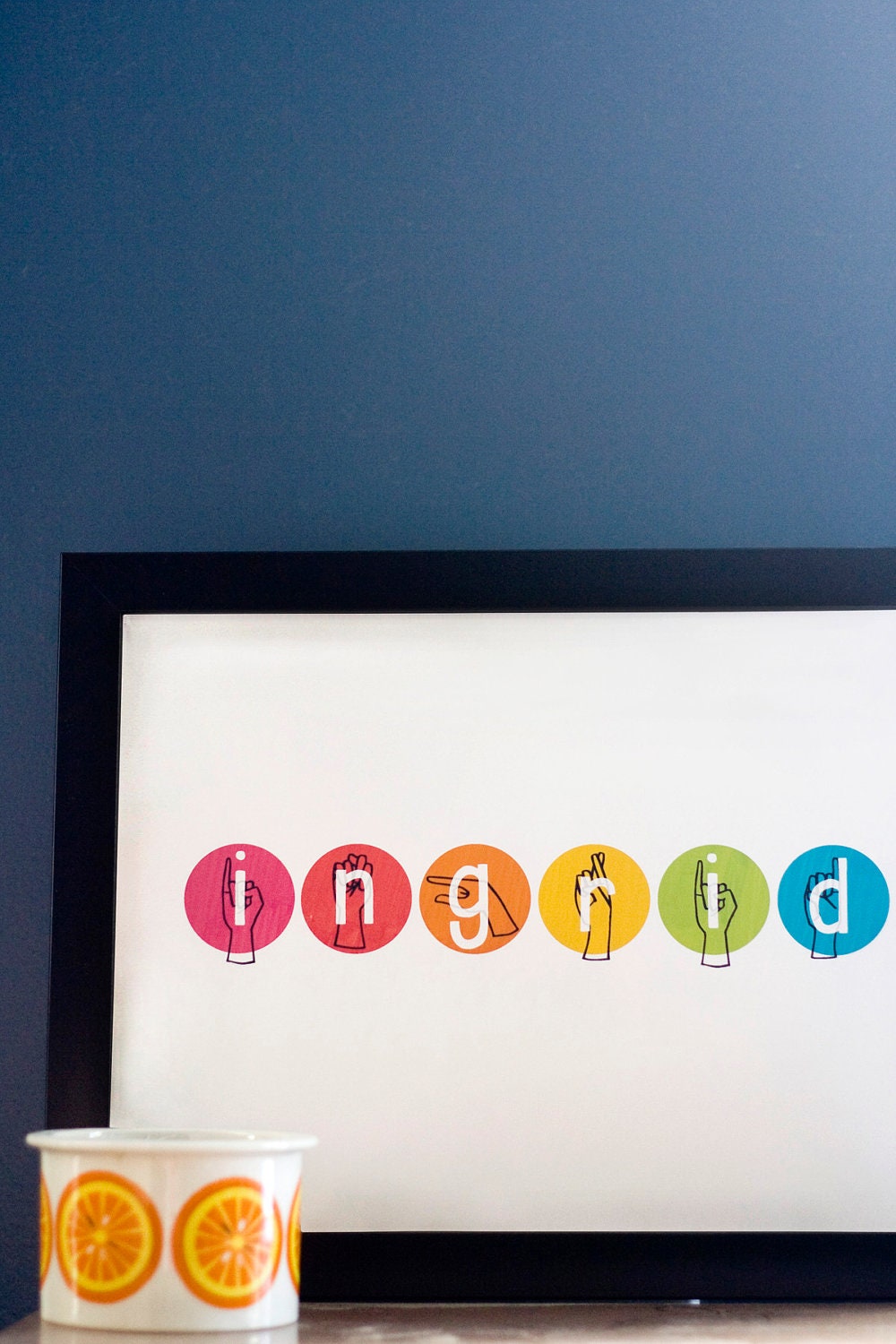 CUSTOM American Sign Language ( ASL ) Name Print  8" x 10"