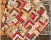 Quilt Double Chocolat Scrappy Trails