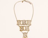 Etched Oval Vintage Redesigned Necklace