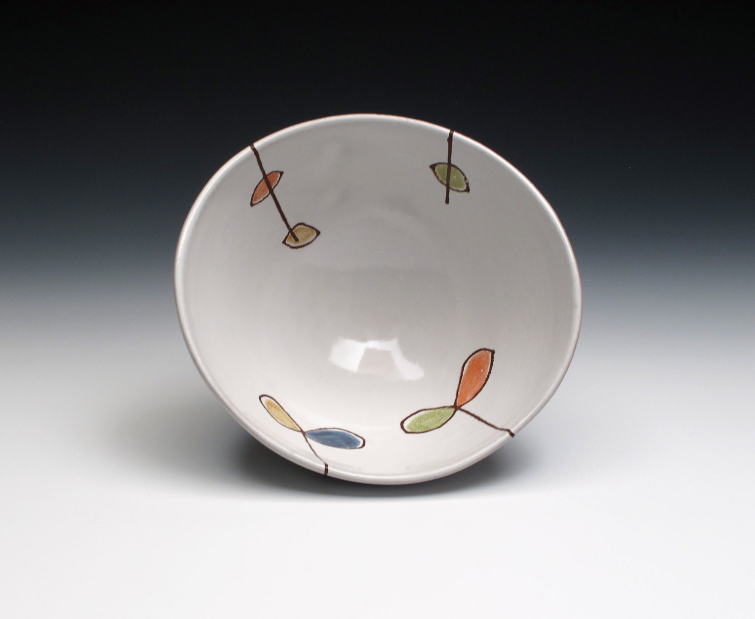 white cereal bowl