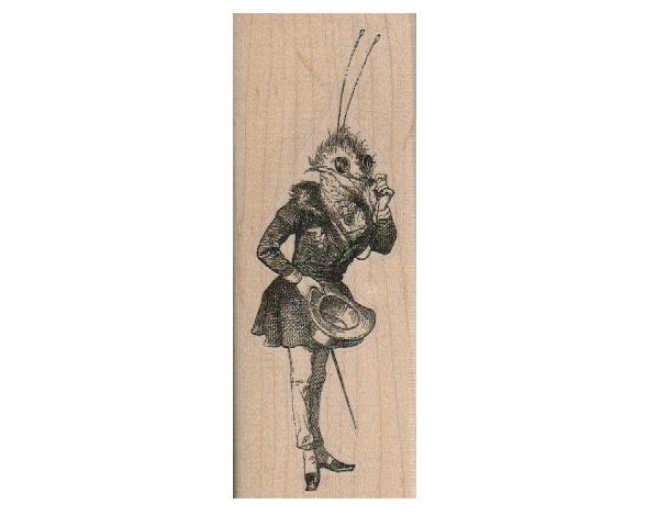 BUG  Rubber stamp  Steampunk  supplies man Grandville Hawk  unMounted  scrapbooking supplies 18896