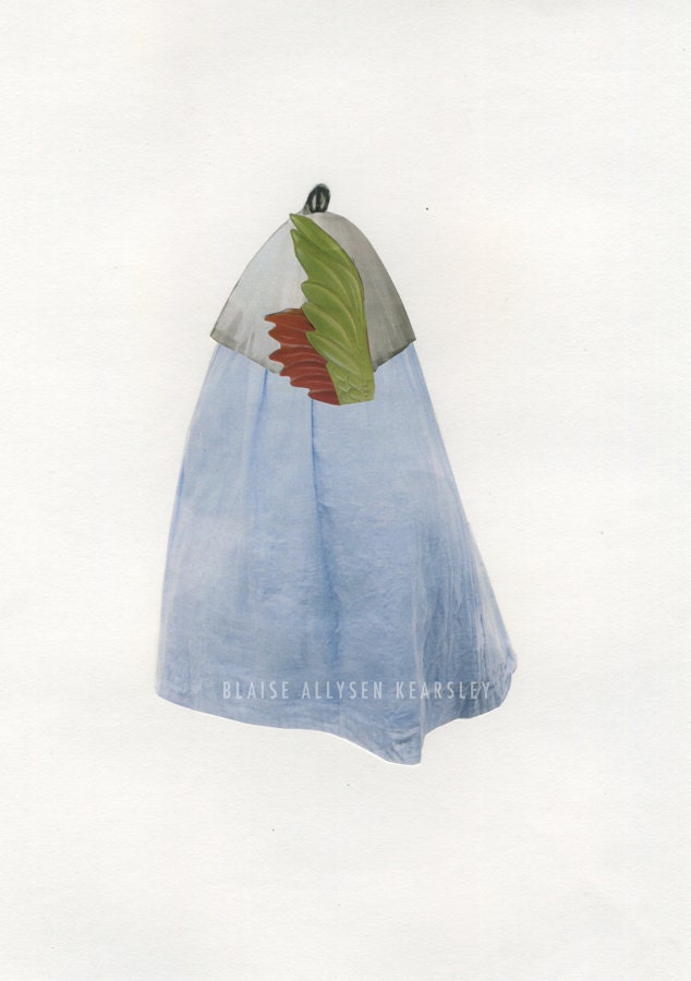 For The Birds - Print of Handmade Paper Collage 8 x 10 / 11 x 14 / 16 x 20