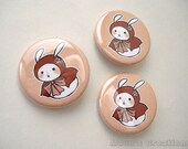 Forest Moon Bun Pinback Button