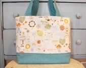Diaper Bag by PETUNIAS Reversible Large  - tote bag purse market tote laptop gym sack gift baby shower nappy everyday ready to ship