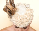Frenchie: Taxidermy wing on Vintage Millinery Base