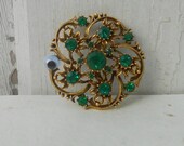 Halloween Brooch Spooky Upcycled Coro Jewelry