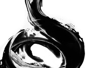 Black and White Painting BW Abstract Art Artwork High Contrast Depth Black Magic 276 Minimalism Minimalist Modern Contemporary Cummings