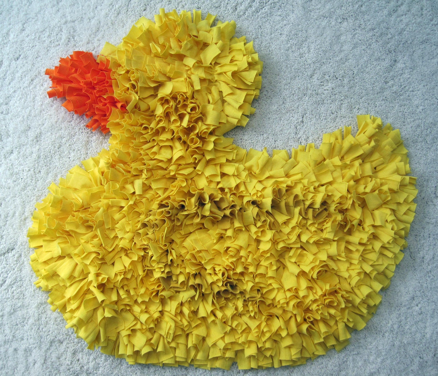 Rubber Ducky Yellow Cotton t-shirt Shag RUG
