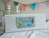 25 Aqua Small Dots Paper Straws 