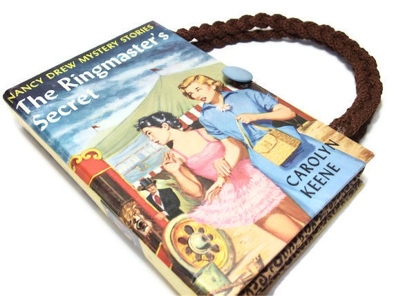 Book Purse Nancy Drew The Ringmaster's Secret Book Handbag Vintage Upcycled Book Bag Bookpurse Clutch