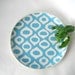 Round serving platter or tray Mediterranean pattern