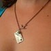 Victorian Postcard Air Mail Love Bird Necklace