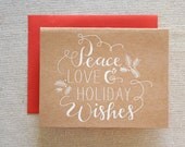 Holiday Wishes Engraved Card