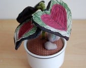 SALE Heart Leaf Stuffed Plant