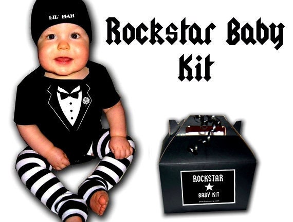 Baby Tuxedo Leg warmers Little Man Hat Wedding Fancy Suit Tie Tux