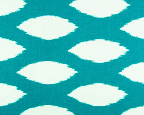 Home Decor FABRIC - Ikat Dot - Turquoise