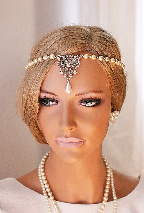 grecian wedding headpiece