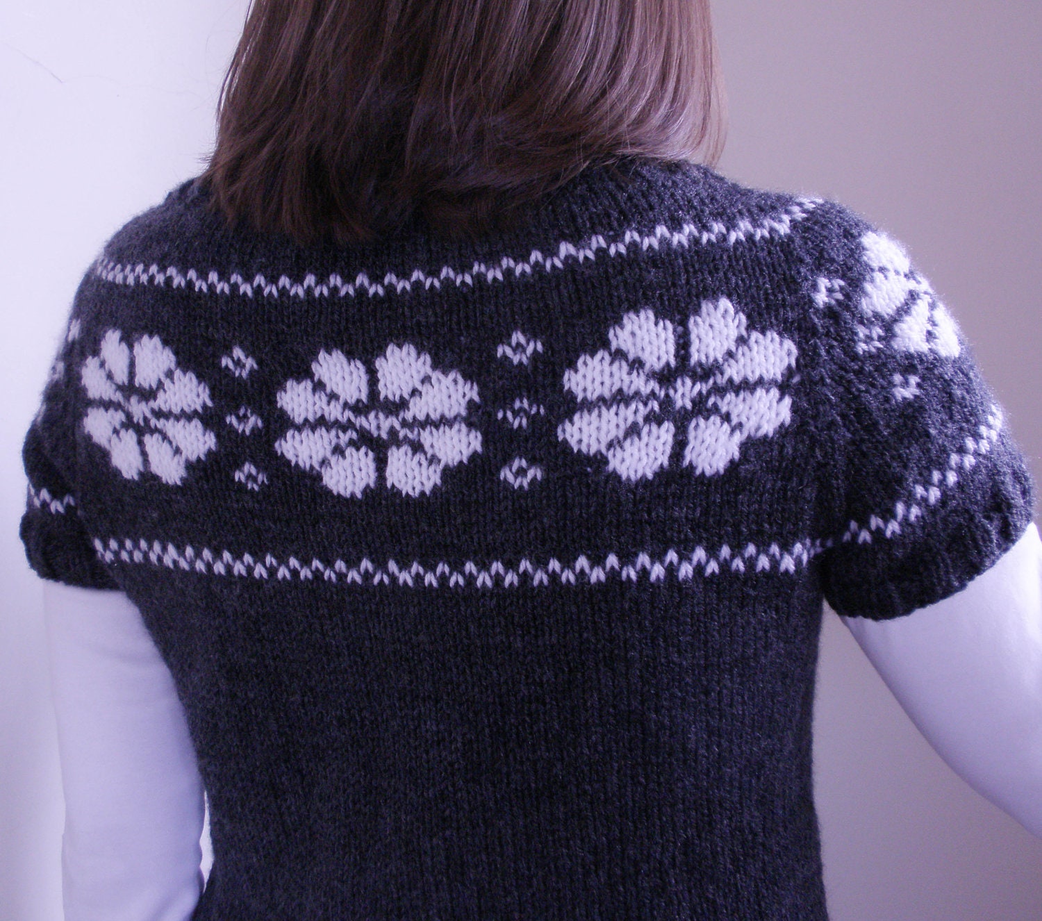 Hand knit womens sweater