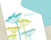 personalized stationery / queen anne's lace
