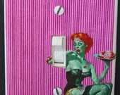 Zombie Pinup Girl Light Switch Cover