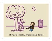 individual die cut Dr Harold sticker