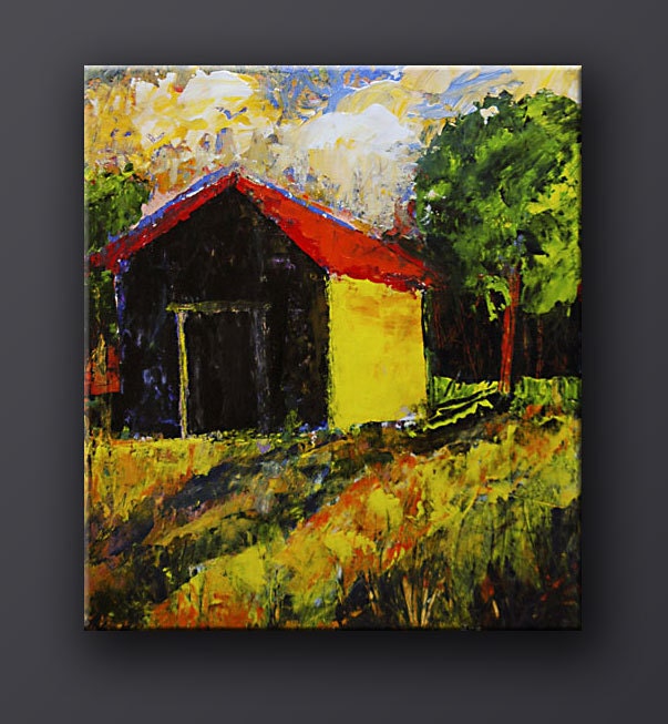 Bobbi Doyle-Maher Fine Art Print  Southern Impressionist Landscape Yellow House
