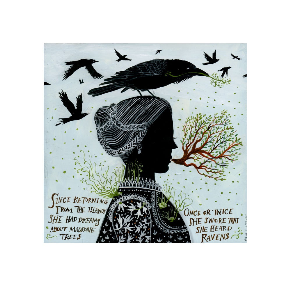 Madrones and Ravens, Limited Edition Archival Inkjet Print