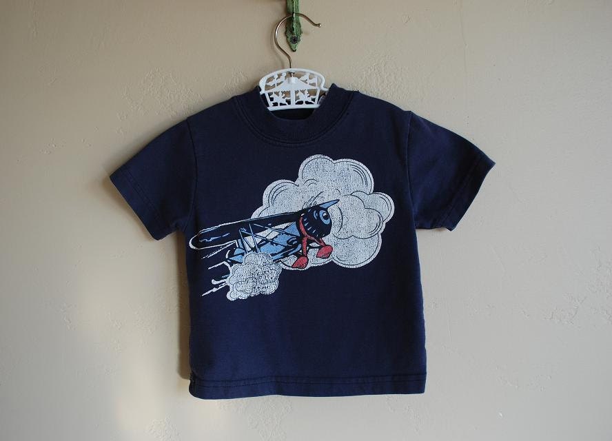 vintage airplane tee- 12m